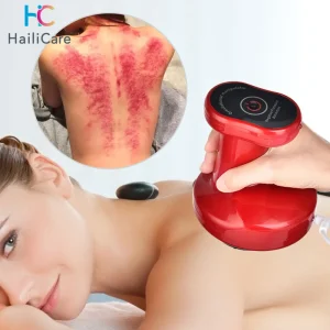 Body Scraping Massage Smart Electric Vacuum Cupping Heating Suction Cup Device Back Neck Arm Massger Anti-cellulite Fat Infrared