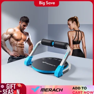 MERACH AB Workout Equipment, Adjustable Resistance, Automatic Rebound Sit Up Machine & Exercise Fitness Equipment